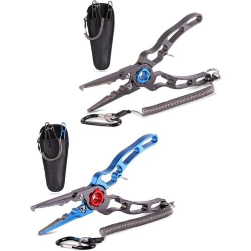 Fishing Pliers,Titanium Alloy Clamp Head Fishing Gear,Saltwater Resistant Fishing Tools,Hook Remover Braid Line Cutting