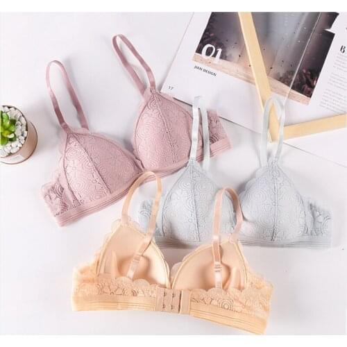 Sexy Bra Womens Lace Underwear Seamless Bralette Wirefree Brassiere Push Up Lingerie Female Floral Bras Comfort Intimates #F