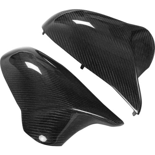 For BMW F80 M3 F82 M4 2015-2018 1 Pair Real Carbon Fiber Car Door Rear View Side Mirror Cover Rearview Mirror Cap Replacement