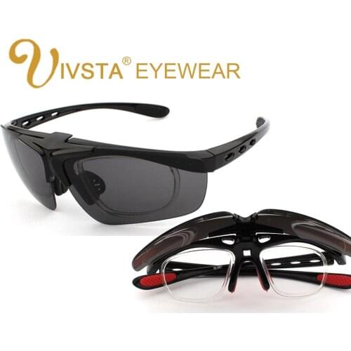 IVSTA Flip Sunglasses UV400 Glasses Men TR Silicone Optical Spectacle Frame Myopia custom Lense Geek Eyeglass GL821