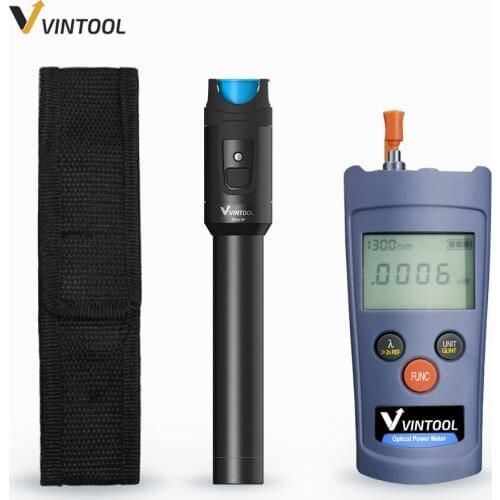 2 in 1 FTTH Fiber Optic Tool Kit 10/20/30mW Visual Fault Locator Fiber Optic Test Pen and Optical Power Meter
