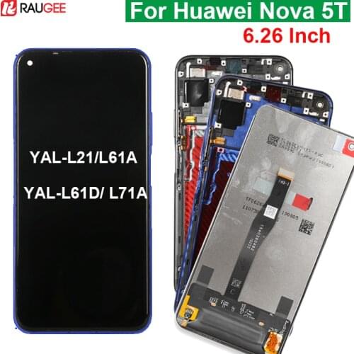 LCD Display For huawei Nova 5t Touch Screen New Digitizer Screen Replacement For Huawei Nova 5 t YAL-L21 Yale L61A/L71A/L16D