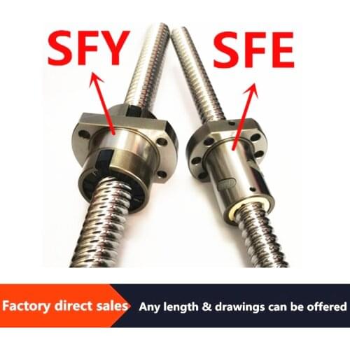 1/2/4PCS ball nut SFS/SFY/SFE factory direct sales, precision ball screw nut engraving machine accessories C7 accuracy