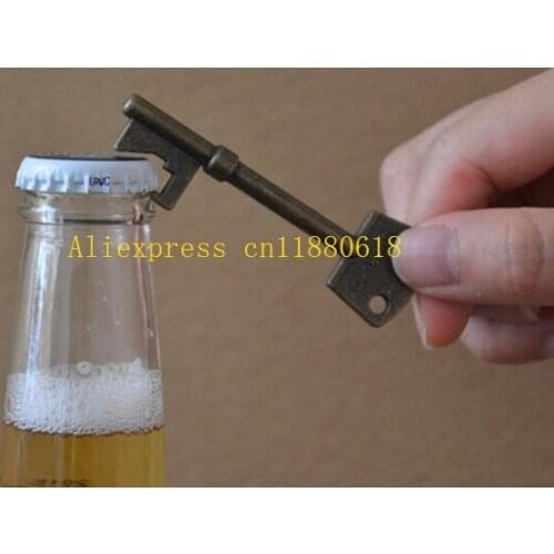 100pcs/lot Free Shipping Beer Bottle Opener Key Ring Keychain Zinc Alloy Key Chain Keyfob Bar Tool