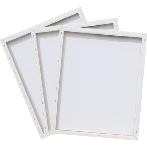 15x20cm 18x24cm 20x20cm Square Shaped Cotton Wood Oil Painting Canvas Custom Wood Artist Stretched Canvas (White)