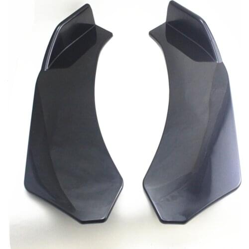 2pcs Black Car Front Bumper Diffuser Bumper Canard Lip Body Shovels Splitter Lip Body Protector Kit Car Exterior Assessoires
