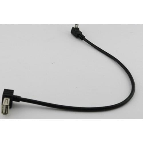 2pcs USB 2.0 A Female Angled to Micro USB 5 Pin Male UP Angled Data Charger Charging Adapter Cable Cord 1FT