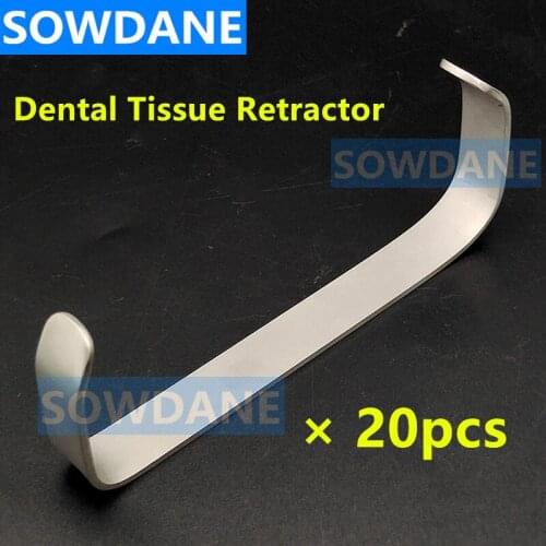 20pcs Dental Surgical Tissue Retractor Twin Hold Lip and Cheek Opener Handheld Retractors Double Ends Surgical Instrument Tool