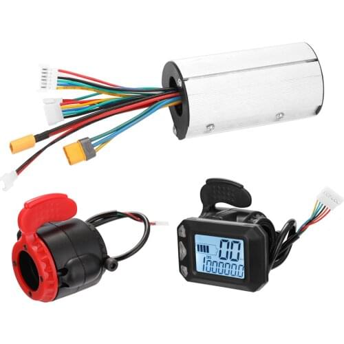24V Aluminum Alloy Scooter Controller Electric Scooter Motor Controller Brake Set Bicycle Speed Regulation Controller