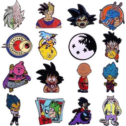 Anime Figures Dragon Hard Enamel Pins Brooches Women Men Lapel Badges Backpack Collar Fashion Jewelry Gifts For Kids Friend
