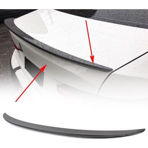 Car Rear Tail Trunk Wing Spoiler Lip Splitter Trim Canbon Fiber ABS For BMW 2020 3 Series G20 Car Accessories