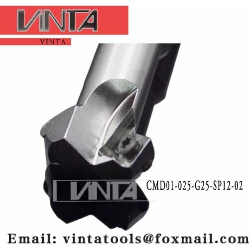Free shipping CMD01-025-G25-SP12-02 Chamfer Milling Tools for Inserts SPMT120408