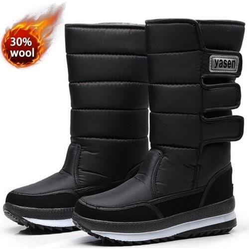Women Boots Winter Shoes Women Snow Boots Women Plus Size Hot Platform Fur Boots Winter Female Warm Botas Mujer