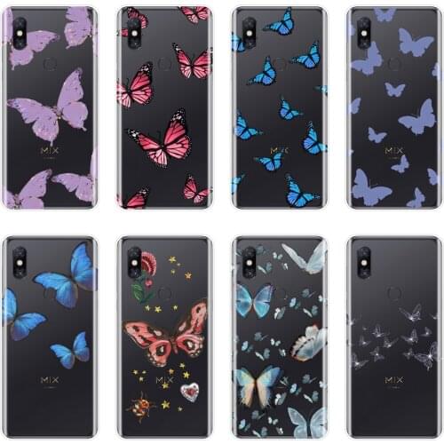 Phone Case For Xiaomi Mi Max 1 2 3 Butterfly Pretty Aesthetic Beautiful Silicone Soft Back Cover For Xiaomi Mi Note Mix 1 2 2S 3