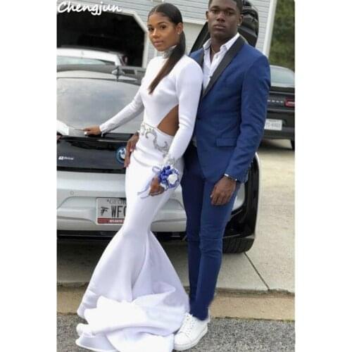 Chengjun Turkey Guest Women Fitting White Mermaid Wedding Dresses