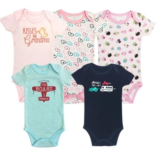 Fantasia Baby Bodysuit Infant Jumpsuit Overall Short Sleeve boys and girls Baby Clothing Set Summer Cotton Babys Sets