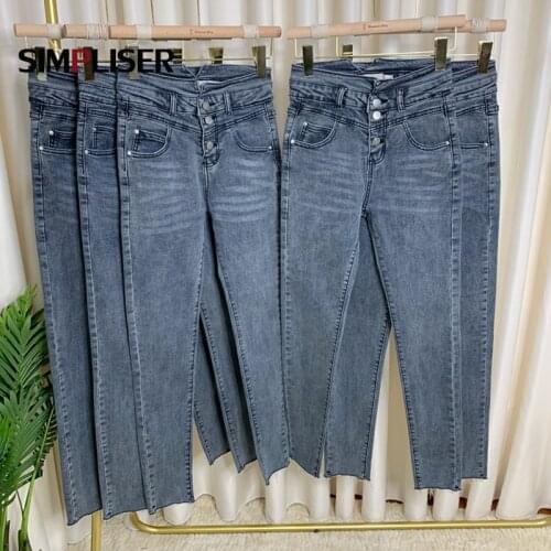 Designer Women Jeans Pants High Waisted Stretch Denim Jeans Trousers 2021 Ladies Skinny Leggings Push Up Mom Jeans Mujer Fashion