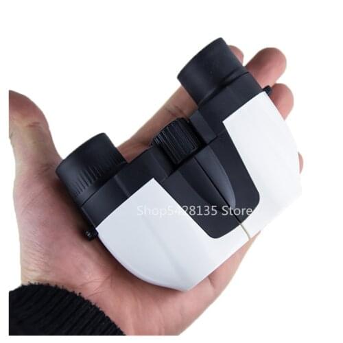 8X21 Pocket Mini Binoculars HD Low Light Night Vision Black and White Two-color Concert Binoculars Outdoor Tool