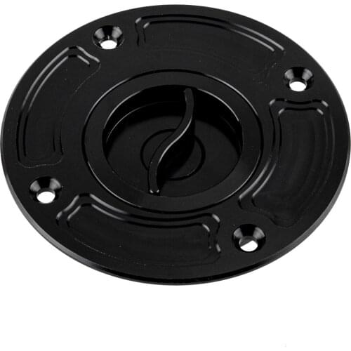 1 Set Keyless Fuel Gas Tank Cap Cover Metal Black Fit for Suzuki 4 Holes GSXR600 GSXR750 GSXR1000 GSXR1300 GSX600F GSF1200 SV650