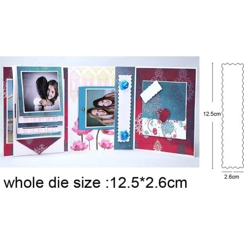 Stripe Frame Metal Cutting Dies DIY Scrapbooking Paper Cards Stencil Embossing Decorative Craft die new 2020