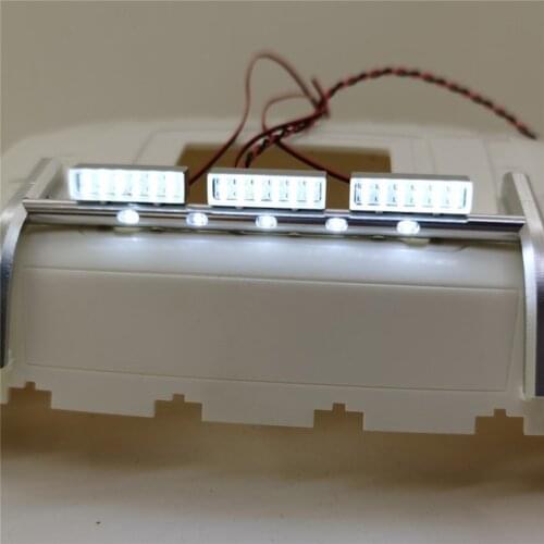 Durable Bright Roof Light Square RC Tractor Spotlight for Tamiya 1/14 56360 Scania RC Tractor Upgrade Kits