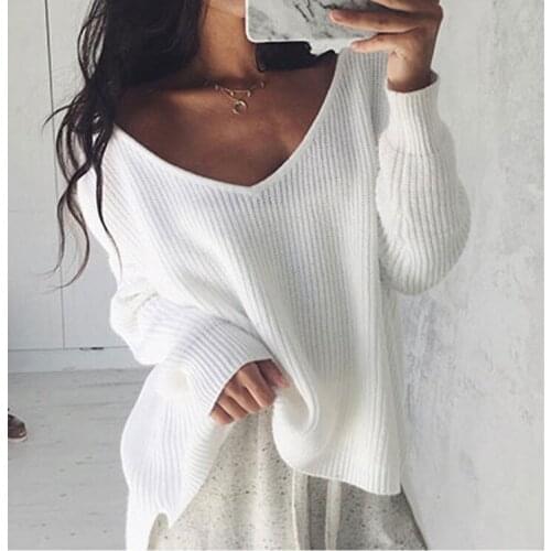 BYUAN 2018 autumn winter women knitted sweater loose women sweaters and pullovers long sleeve female warm fashion jumpers