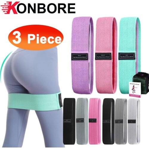 1/2/3PCS/Lot Fitness Rubber Band Elastic Yoga Resistance Bands Set Hip Circle Expander Bands Gym Fitness Booty Band Home Workout