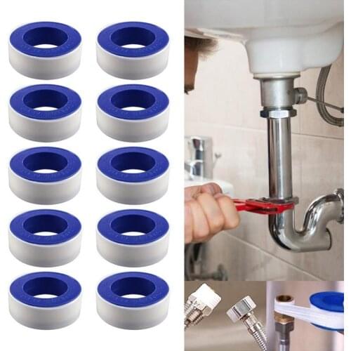 1Roll PTFE Water Pipe Tape White Sealing Band Fitting Thread Seal Tape Oil-Free Belt Home Improvement Practical