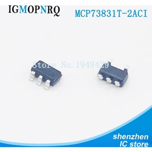 100PCS MCP73831T-2ACI/OT SOT23-5 MCP73831T-2ACI MCP73831T MCP73831 Battery management Charge Mgnt contr New