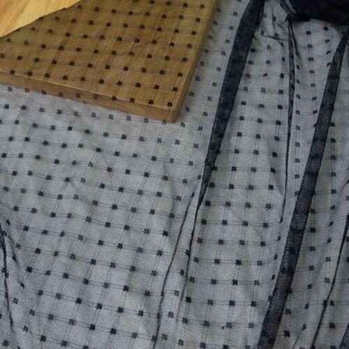 GLace 1Y/Lot 1.5 meters wide Geometric elastic thin soft lace wedding dress fabric DIY yarn skirt home materialTX1587