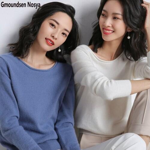 2019new Wild sweater women Round neck pullover women elastic force cashmere sweater Casual fashion sweaters winter clothes women
