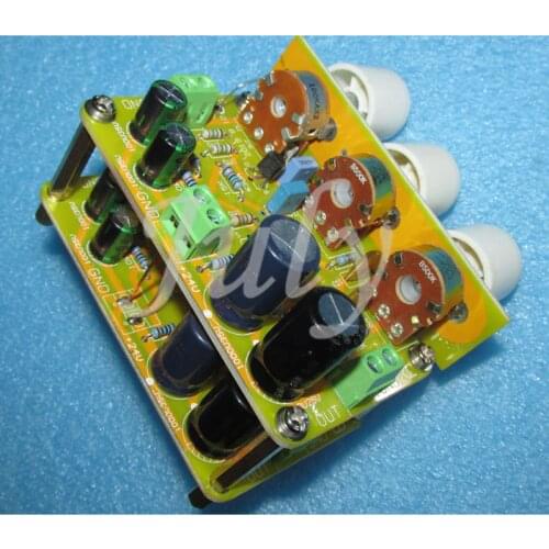 2SK30A field effect tube input and output, negative feedback treble bass tone board, full discrete component stereo