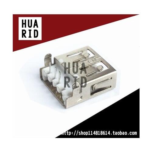 50pcs/USB socket Mother seat 2.0 A type Female head Data interface Connectors