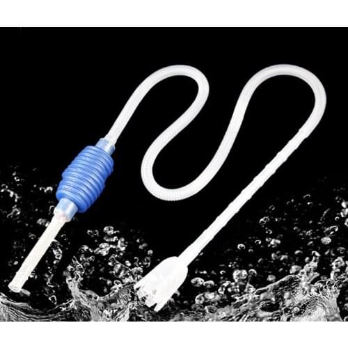 Aquarium Siphon Tube Fish Tank Hand Cleaner Vacuum Pump Gravel Cleaner Sand Trap Filter Water Exchange Tool Suction Pipe Tube