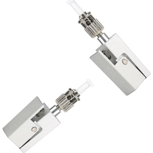 Free Shipping Fiber Square Type ST Bare Fiber Adaptor .ST Bare Fiber Adapter for optical fiber temporary connection