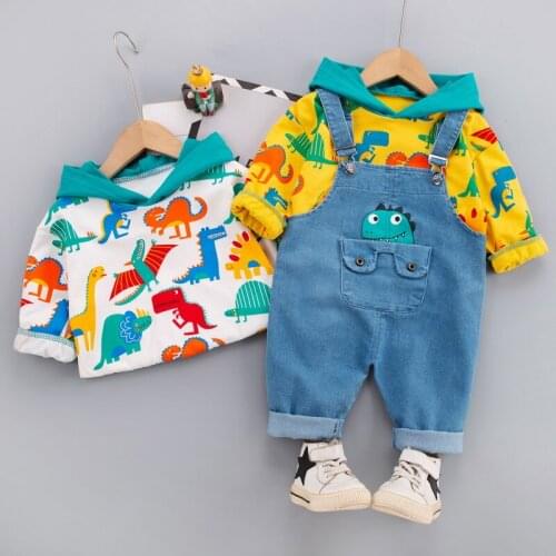 Brand baby clothes suits, casual girls' baby boys' clothes, childrens suits, 2-piece suspenders, childrens suits