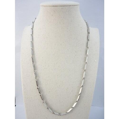 30Pcs 1Lot 21.26 inch JESUS Bamboo Stainless Steel Chain 54Cm Never fade Necklaces For Women Fashion Jewelry LR502