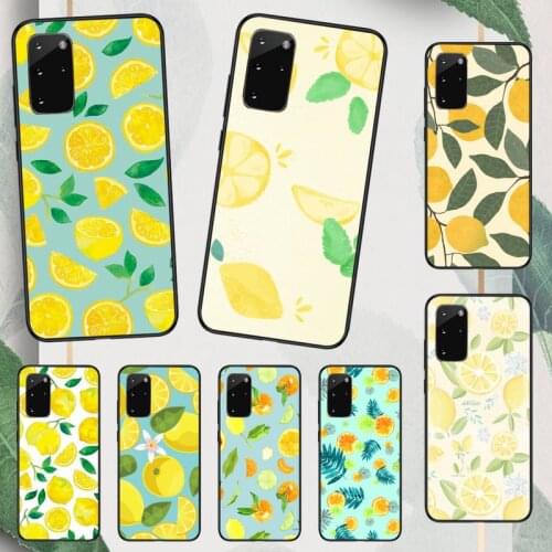 Lemon fruit yellow Phone Case For Samsung galaxy S 7 8 9 10 20 edge A 6 10 20 30 50 51 70 note 10 plus