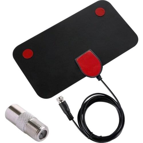 4K 20dB High Gain HD TV DTV Box Digital TV Antenna 50 Miles Booster Active Indoor Aerial HD Flat Design