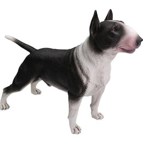 DDWE Bull Terrier Bulldog Pet dog Greyhound Simulation Animal Model Decoration Bully pitbull Action Toy Figure for Children Gift