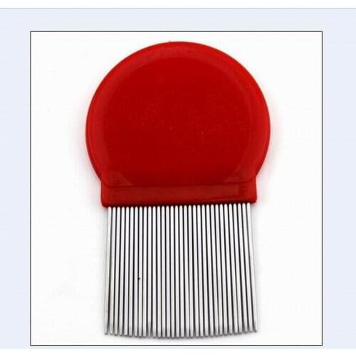 Dual purpose 8CM metal stainless steel lice comb detangle louse comb hair brush for hair care cleaning hairdressing styling tool