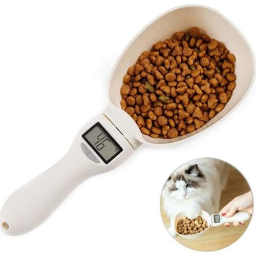Pet Food Scale Electronic Measuring Tool The New Dog Cat Feeding Bowl Measuring Spoon Kitchen Scale Digital Display 250ml