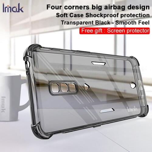 IMAK Soft Silicone Shockproof Protect by Airbag corner Back Cover for Red Magic 6 6 Pro TPU Phone Case