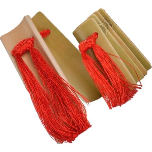 2 Pieces Chinese Vintage Bamboo Castanets,Traditional Allegro Instrument,Bamboo Kuaiban for Children