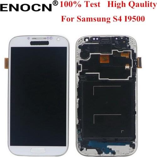Grade AAA+++ for SAMSUNG Galaxy S4 LCD Display with Frame GT-i9505 i9500 i9505 i9506 i337 Touch Screen Digitizer free shipping