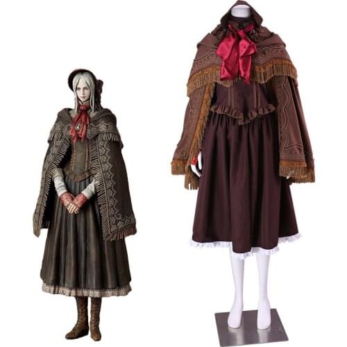 Halloween Costumes for Women Game The Doll Cosplay Elegant Gilrs Carnival Cosplay Costume Long Skirt Set with Cloak
