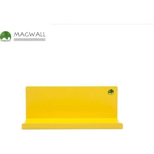 Magnetic small L- shape storage rack nails free bear loading decorative rack