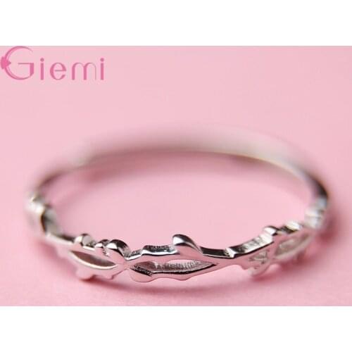 Minimalist Tree Branch Adjustable Ring Genuine 925 Sterling Silver Trendy Fine Jewelry for Women Christmas Gift Bijou