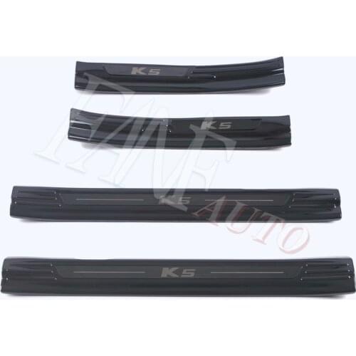 Stainless Steel Inner Outer Door Sill Scuff Plate Guard Sills Protector Trim For Kia K5 2020 2021 DL3