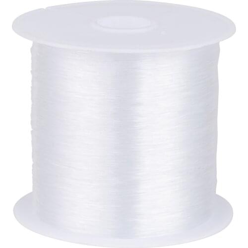 1 Roll Transparent Fishing Thread Nylon Wire, Clear, 0.25mm, about 100m/roll
